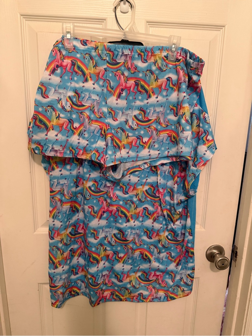 Lisa Frank Blue Rainbow Unicorn Pajama Set